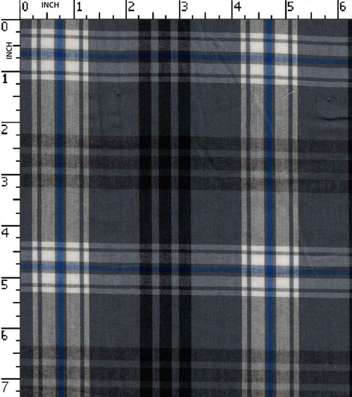 Cotton Polyester Yarn Dyed Plain Big Check