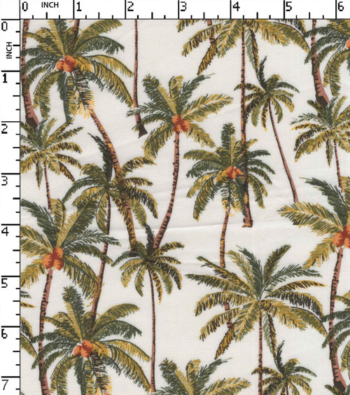97% Cotton 3% Lycra Printed Plain Palm Tree
