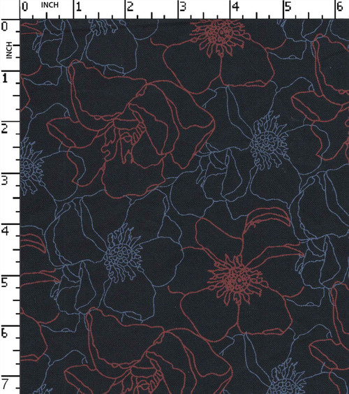 100% Cotton Printed Oxford Floral