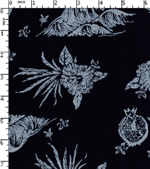 100% Cotton Printed Twill Flower With Leaf