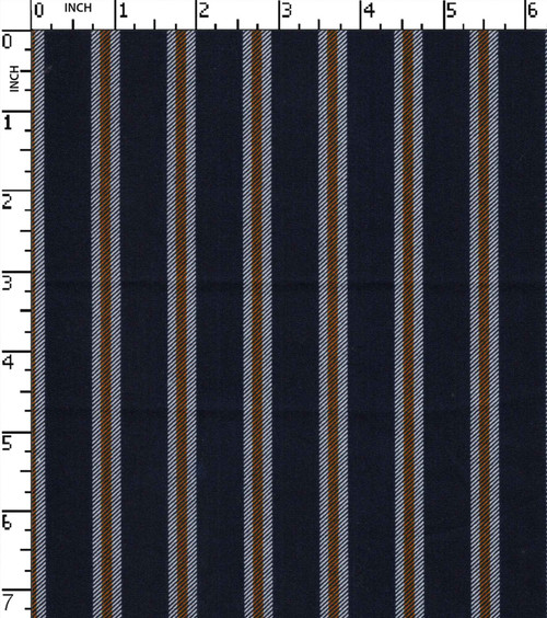 100% Cotton Printed Twill Pencil Stripe