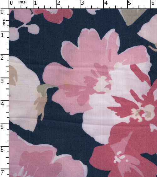 Cotton Polyester Printed Plain Flower