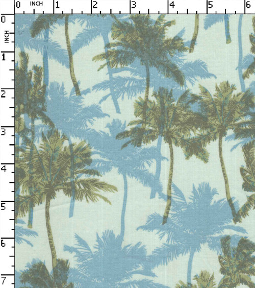 100% Cotton Printed Plain Palm Tree