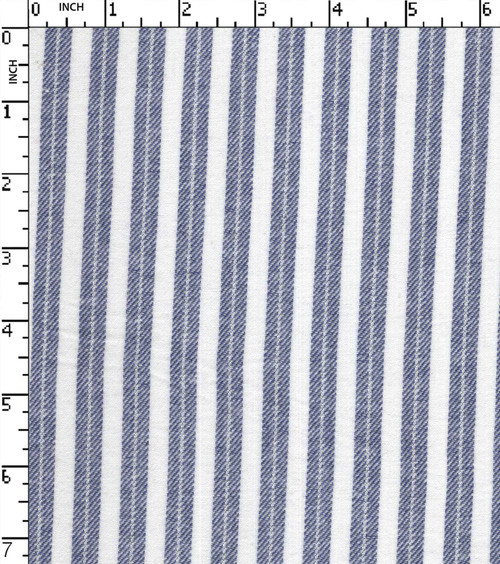 Cotton Lurex Yarn Dyed Twill 1Cm Stripe