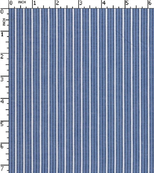 Cotton Polyester Yarn Dyed Plain Pencil Stripe