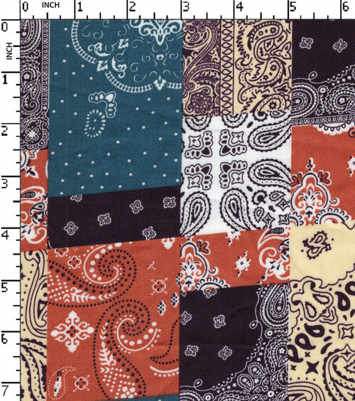 100% Cotton Printed Satin Abstract