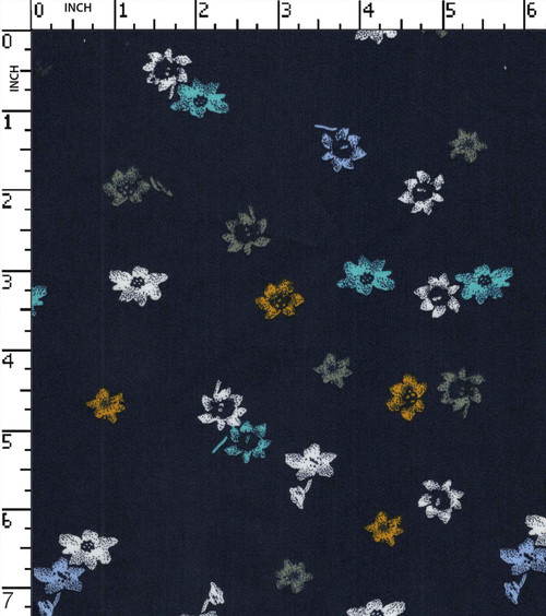 100% Cotton Printed Satin Flower