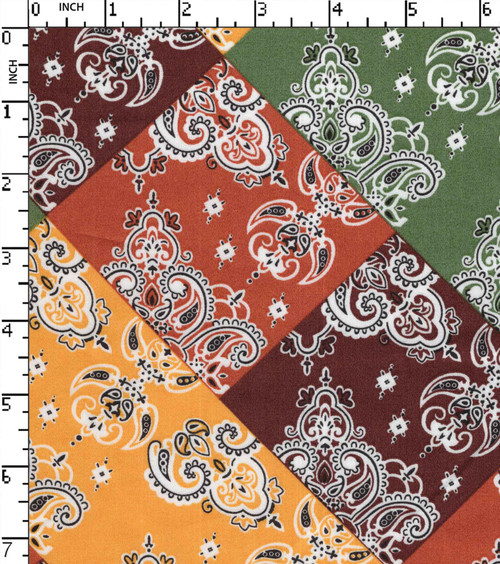 100% Cotton Printed Satin Abstract