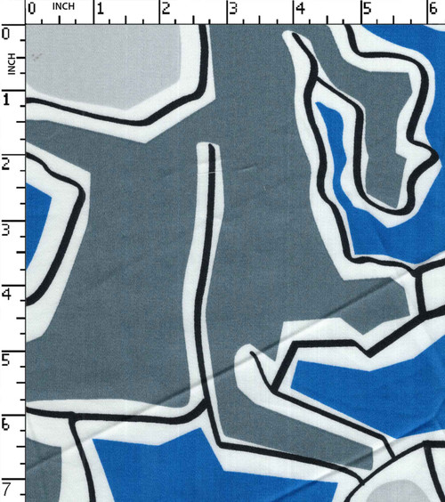 100% Cotton Printed Satin Abstract