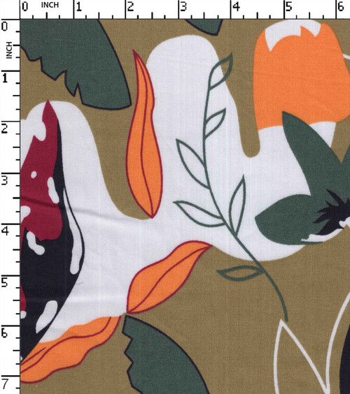 100% Cotton Printed Satin Floral