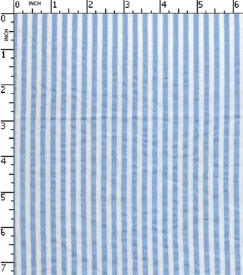 100% Cotton Yarn Dyed Seersucker 3Mm Stripe