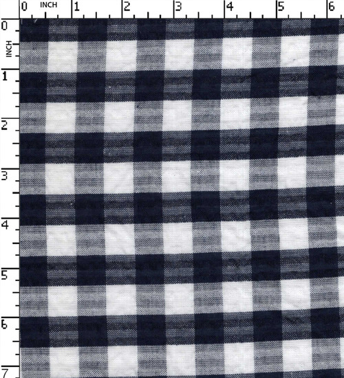 100% Cotton Yarn Dyed Seersucker Small Checks