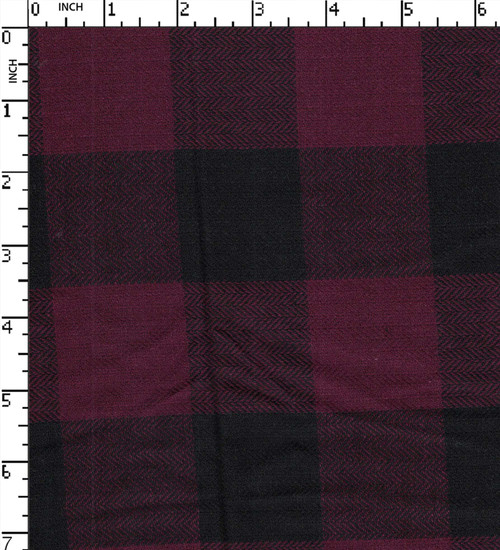 100% Cotton Yarn Dyed Herringbone Bufello Checks
