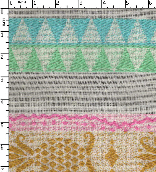 Cotton Polyester Yarn Dyed Jacquard Uneven Stripe