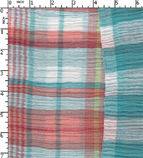 100% Cotton Yarn Dyed Double Cloth Medium Check Creape