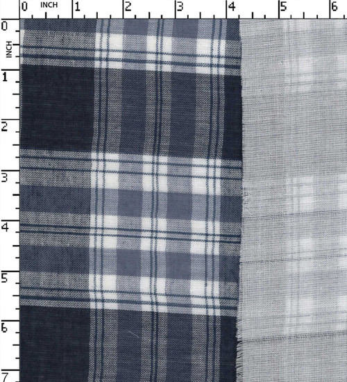 100% Cotton Yarn Dyed Double Cloth Medium Check
