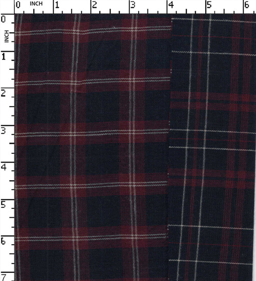 100% Cotton Yarn Dyed Double Cloth Medium Check