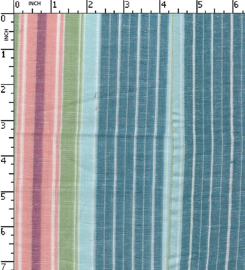 100% Cotton Yarn Dyed Double Cloth  Uneven Stripe