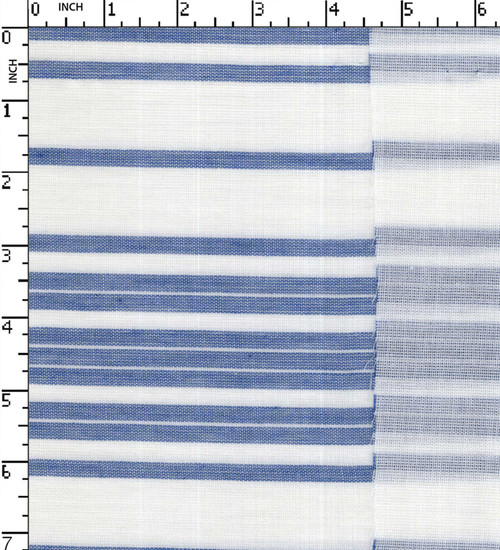 100% Cotton Yarn Dyed Double Cloth Uneven Stripe