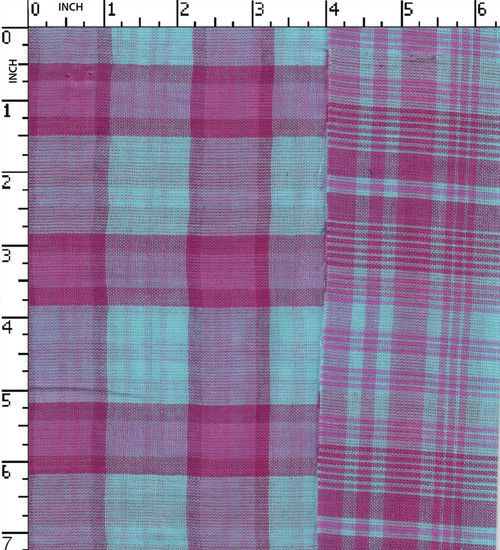 100% Cotton Yarn Dyed Double Cloth Big Check