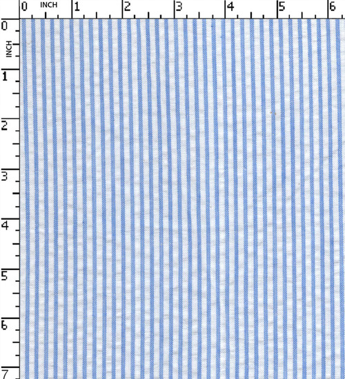 100% Cotton Yarn Dyed Seersucker 2Mm Stripe