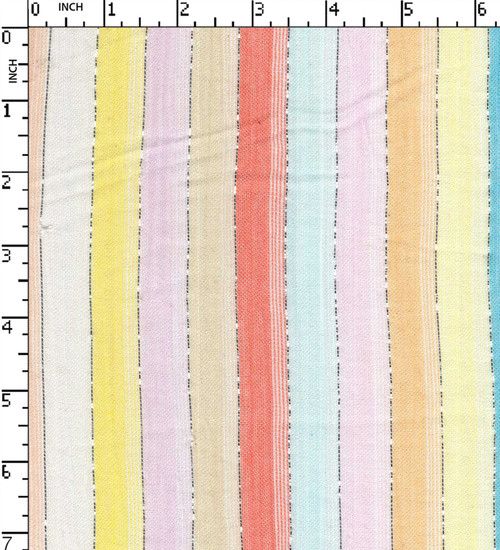 Cotton Lurex Yarn Dyed Plain 1.5Cm Stripe