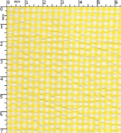 Cotton Polyester Yarn Dyed Seersucker Small Check
