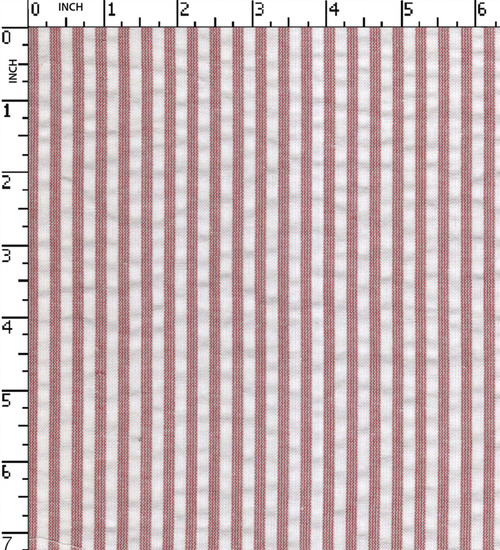 Cotton Polyester Yarn Dyed Seersucker 3Mm Stripe