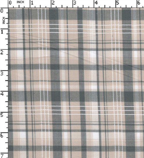 100% Cotton Yarn Dyed Dobby Big Check