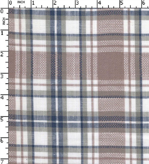 100% Cotton Yarn Dyed Dobby Big Check