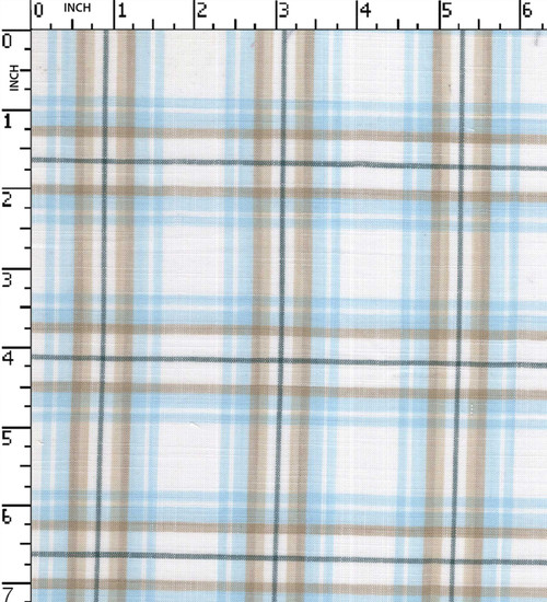 100% Cotton Yarn Dyed Plain Medium Check