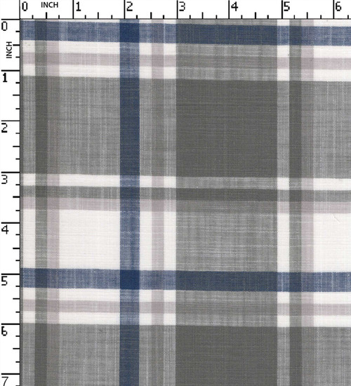 100% Cotton Yarn Dyed Plain Big Check