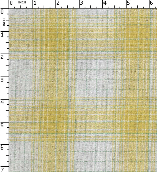 100% Cotton Yarn Dyed Moss Big Check