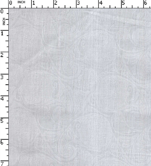 60% Cotton 40% Tencel Bleached Dobby Paisely