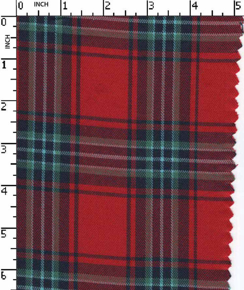 100% Cotton Yarn Dyed Twill Tartan Check Red/Navy/Green/Skyblue  30X30-96X76 Gsm-139 Atb-7015-Ga
