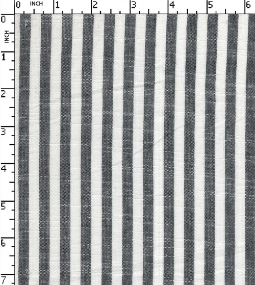 100% Cotton Yarn Dyed Plain 6Mm Stripe Slub