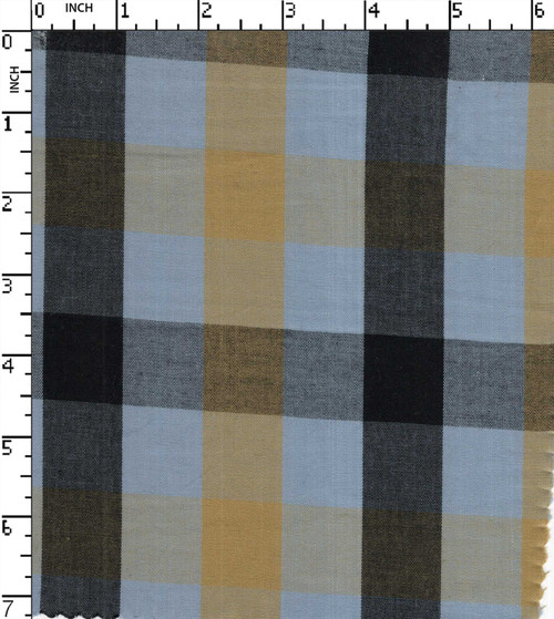100% Cotton Yarn Dyed Plain Small Check