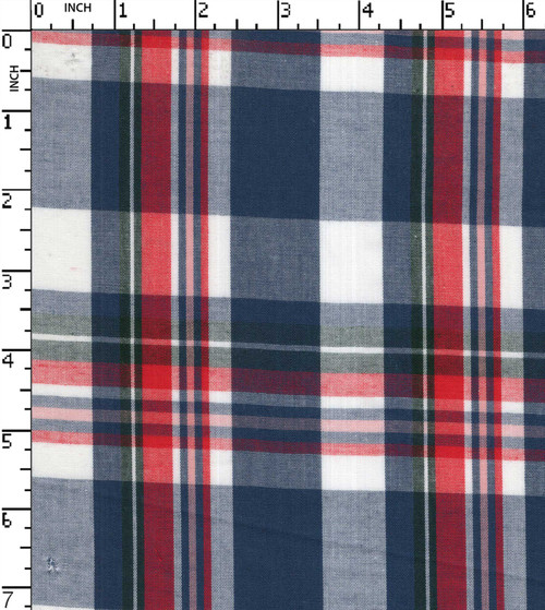 100% Cotton Yarn Dyed Plain Big Check
