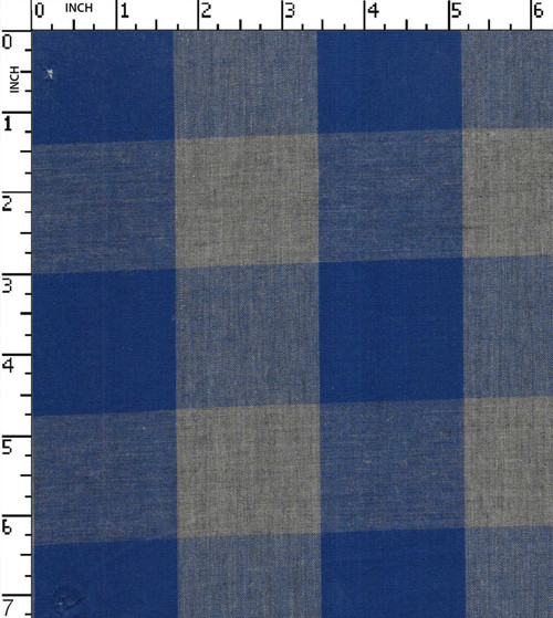 100% Cotton Yarn Dyed Plain Big Check