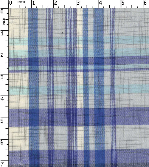100% Cotton Yarn Dyed Plain Big Check