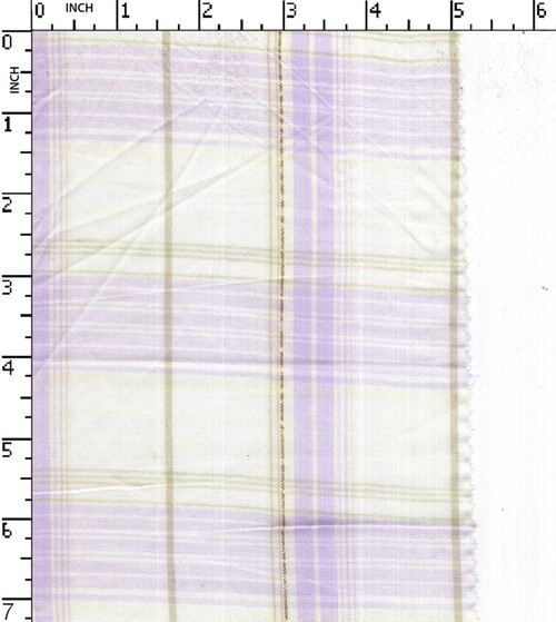 Cotton Lurex Yarn Dyed Plain Big Check