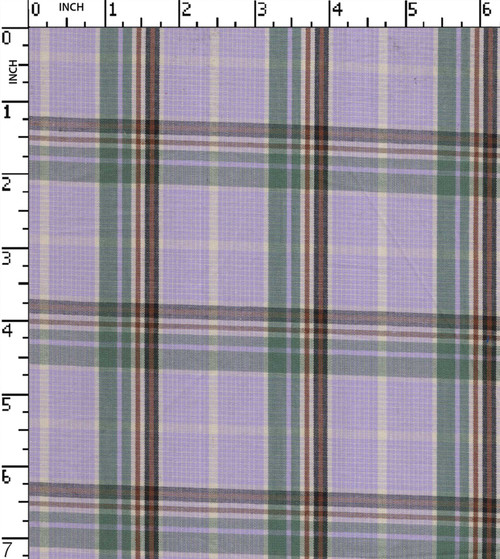 100% Cotton Yarn Dyed Plain Medium Check
