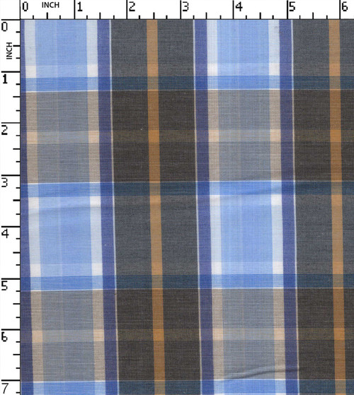 Polyester Lycra Yarn Dyed Plain Medium Check