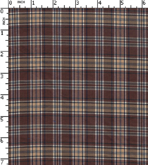 Cotton Polyester Lycra Yarn Dyed Twill Small Check