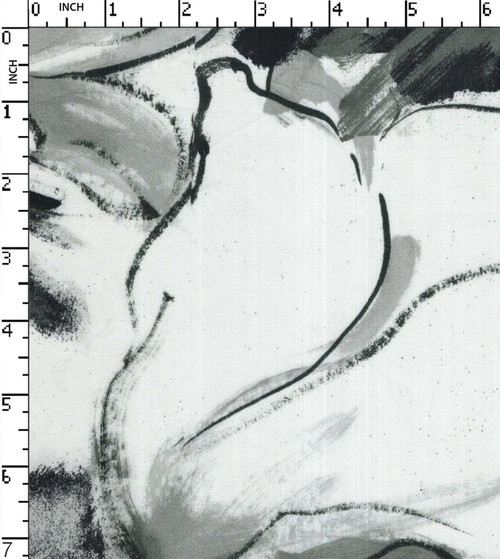 100% Cotton Printed Satin Abstract