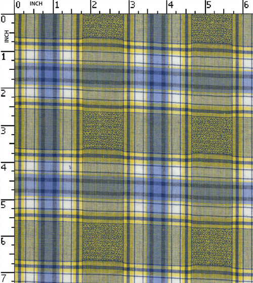 100% Cotton Yarn Dyed Dobby Medium Check