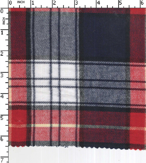 100% Cotton Yarn Dyed Twill Big Check