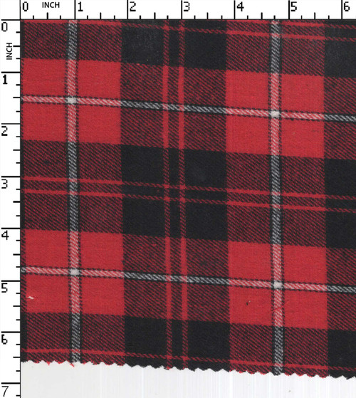 Cotton Polyester Yarn Dyed Twill Big Check