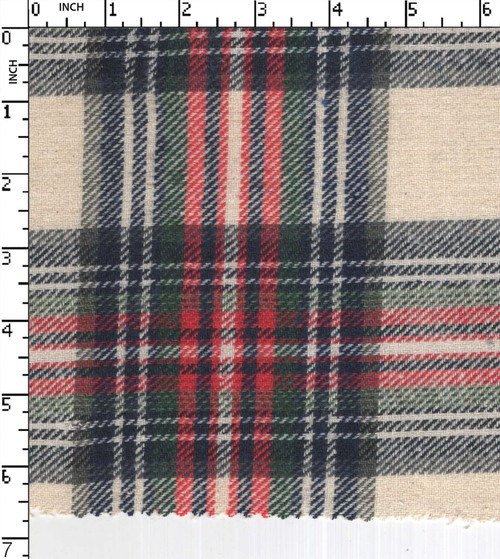 Cotton Polyester Yarn Dyed Twill Big Check