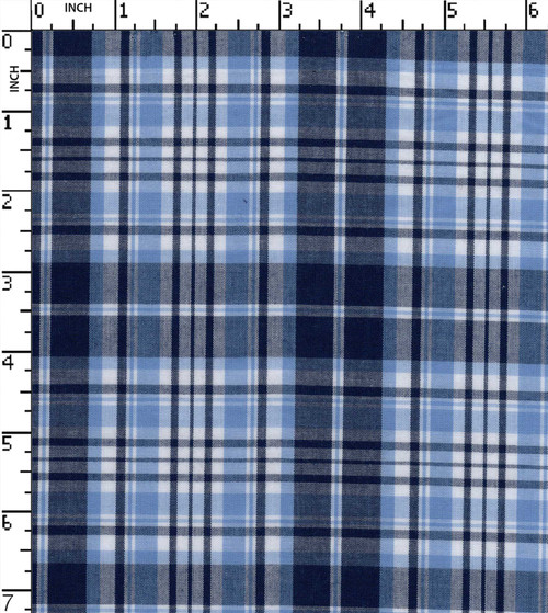 100% Cotton Yarn Dyed Plain Big Check